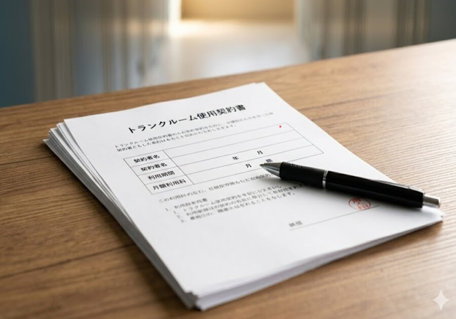 トランクルームの契約書