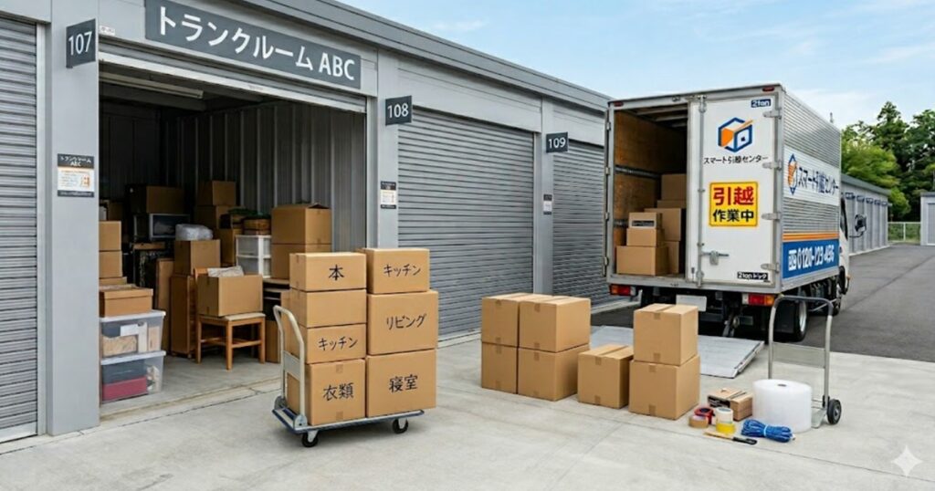 貸し倉庫からの引越し