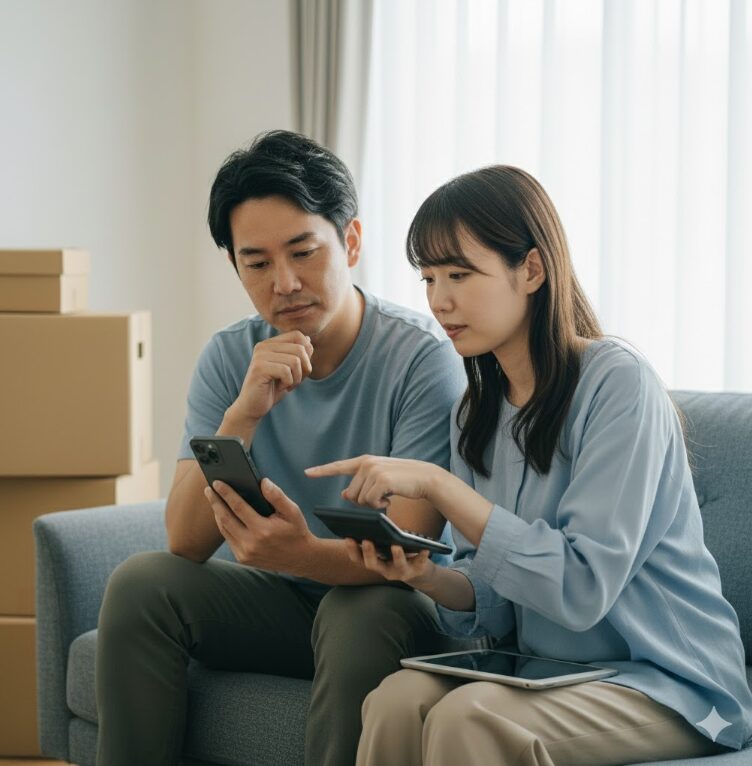 スペラボの口コミと評判をスマートフォンで比較検討する日本人夫婦