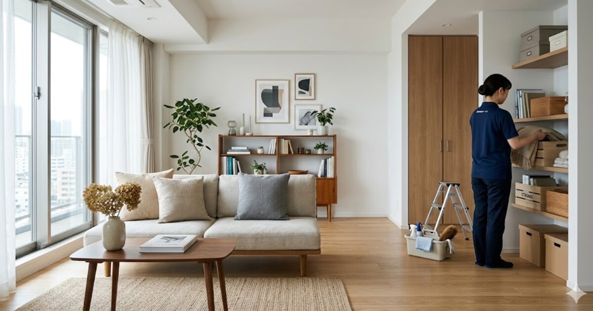 片付けサービスの利用で綺麗に整った部屋