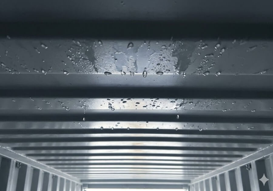 トランクルーム内に発生する結露