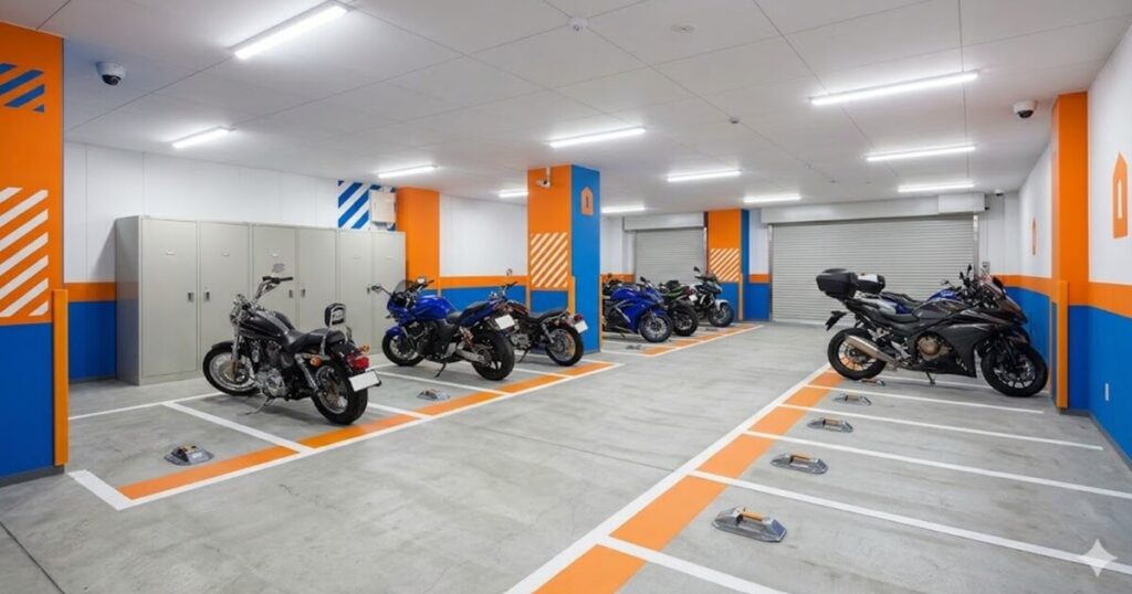 キュラーズのバイクパーキングのイメージ