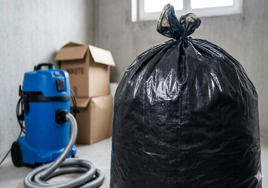 片付け中の部屋