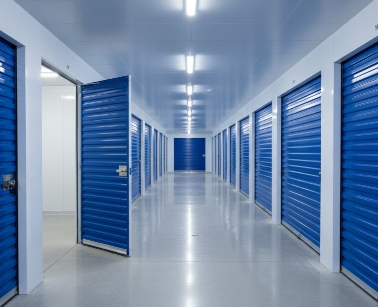 綺麗なトランクルーム「スぺラボ」の部屋の中の様子