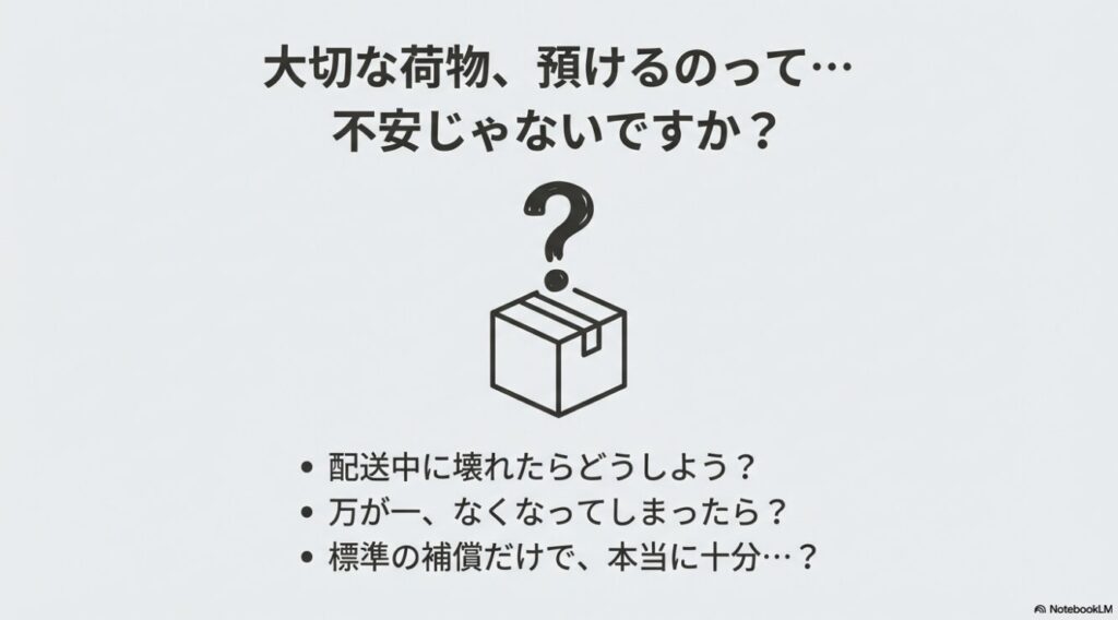 配送中の破損や紛失など、minikura利用者が抱える荷物預け入れ時の不安と疑問