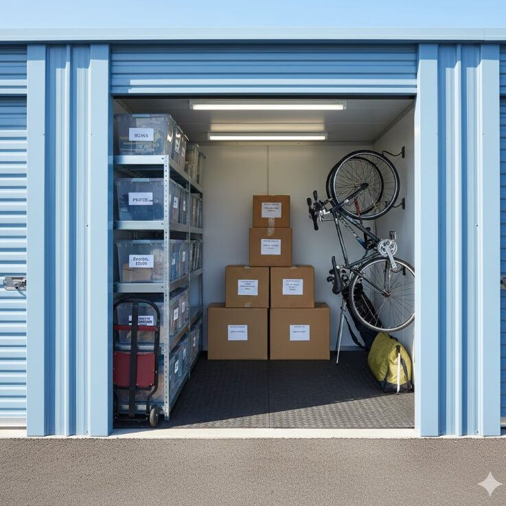 小さいサイズのトランクルームの様子