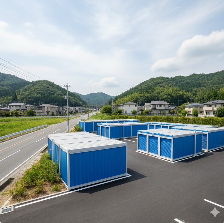 低価格で利用できるトランクルームの外観の風景