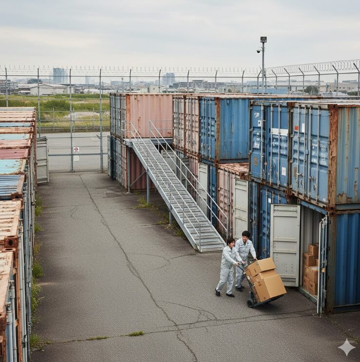 一般的な屋外トランクルームのイメージ