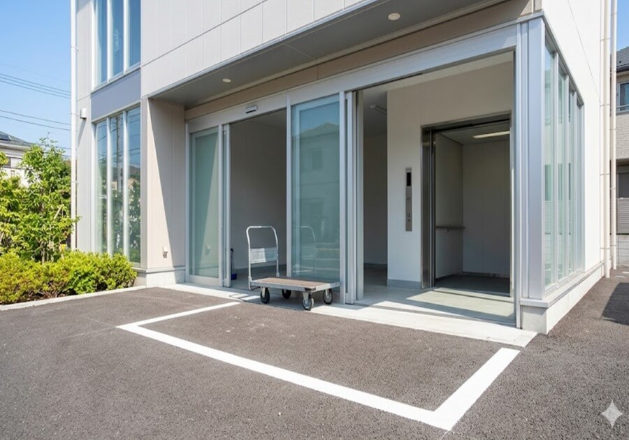 駐車場付きのトランクルーム