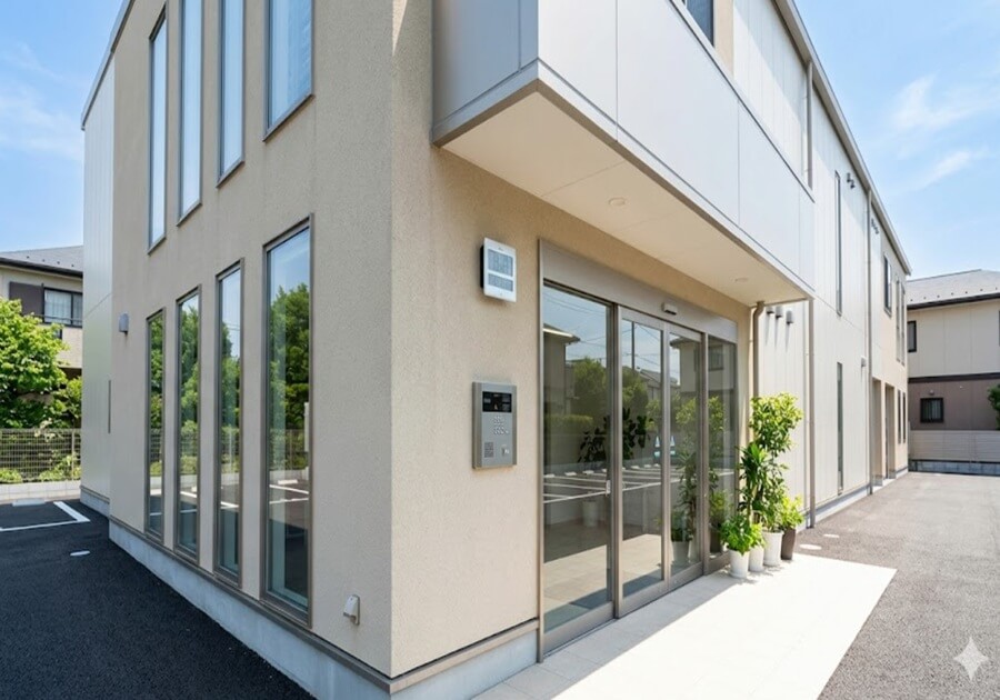 綺麗なトランクルームの外観